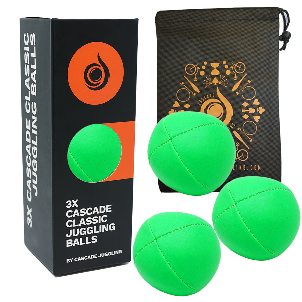 3 x Cascade Neon Classic Thud Juggling Ball Set
