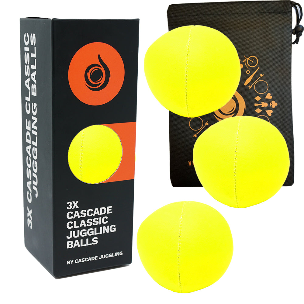 3 x Cascade Neon Classic Thud Juggling Ball Set