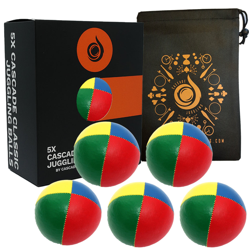 5 x Cascade Classic Thud Juggling Ball Set
