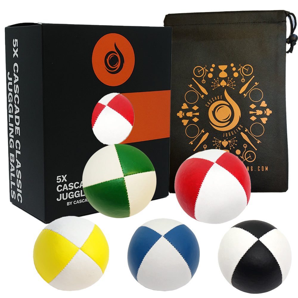 5 x Cascade Classic Thud Juggling Ball Set