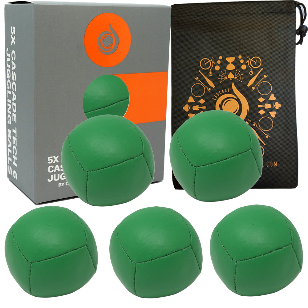 5 x Cascade Tech 6 v2 6 Panel Thud Juggling Ball Set