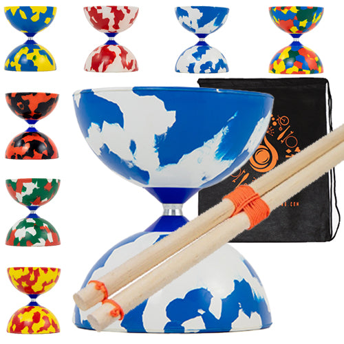Juggle Dream Jester Diabolo Set with Wooden Handsticks and Bag