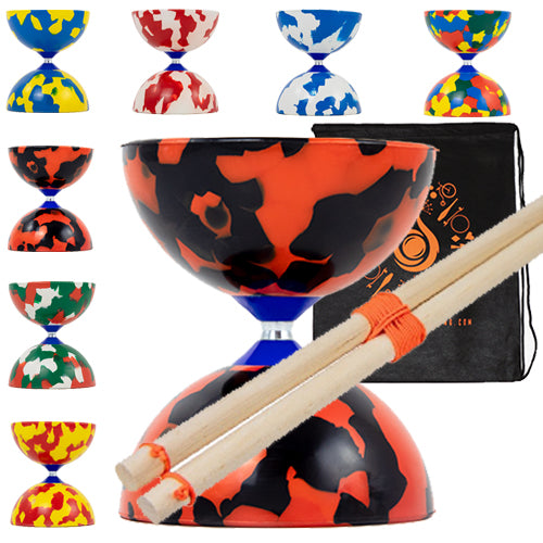Juggle Dream Jester Diabolo Set with Wooden Handsticks and Bag