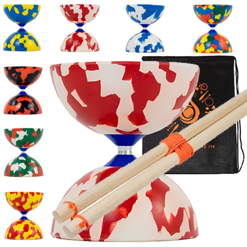 Juggle Dream Jester Diabolo Set with Wooden Handsticks and Bag