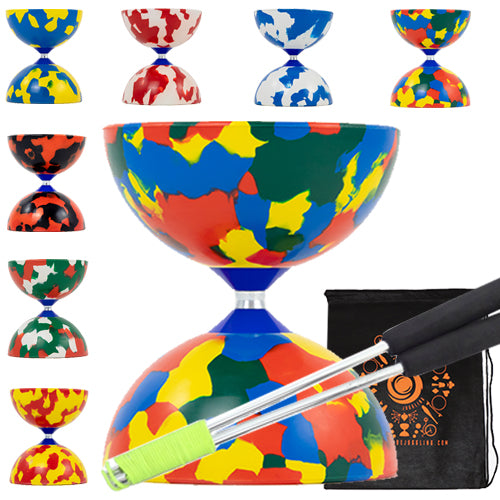 Juggle Dream Jester Diabolo Set with Aluminium Handsticks and Bag