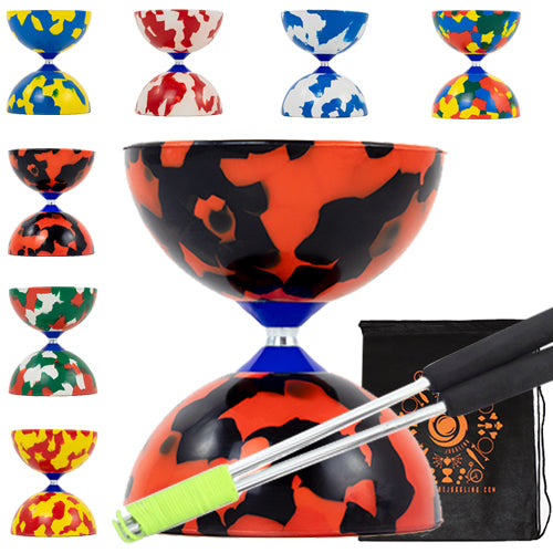 Juggle Dream Jester Diabolo Set with Aluminium Handsticks and Bag