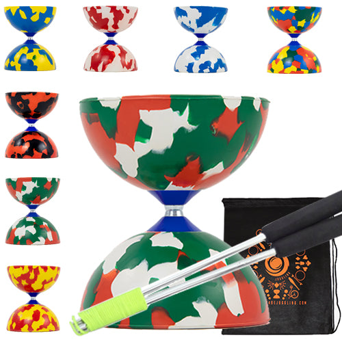 Juggle Dream Jester Diabolo Set with Aluminium Handsticks and Bag