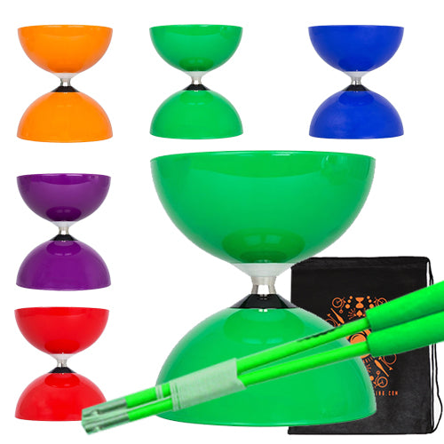 JD Big Top Bearing Diabolo with Fibreglass Handsticks and Bag