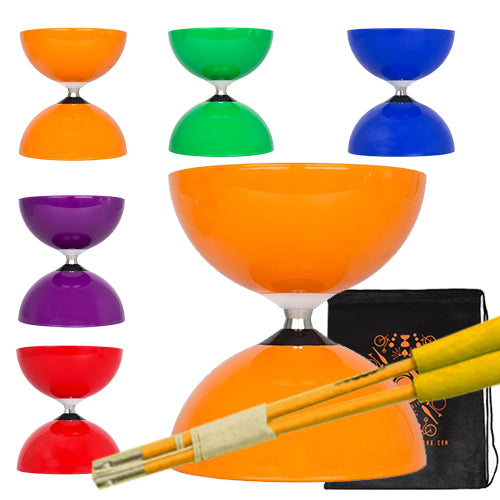 JD Big Top Bearing Diabolo with Fibreglass Handsticks and Bag