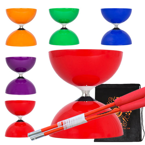 JD Big Top Bearing Diabolo with Fibreglass Handsticks and Bag