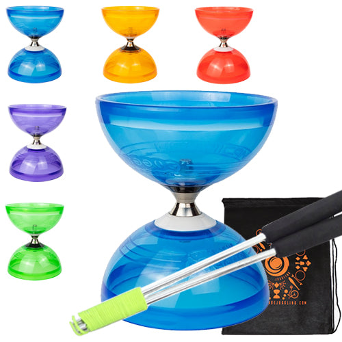 Juggle Dream Quartz Diabolo with Aluminium Handsticks