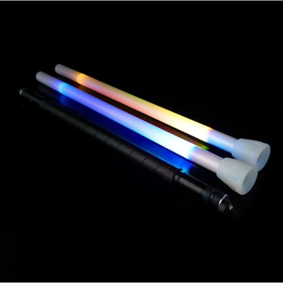 Threeworlds Fusion Spin 3 Part LED Staff