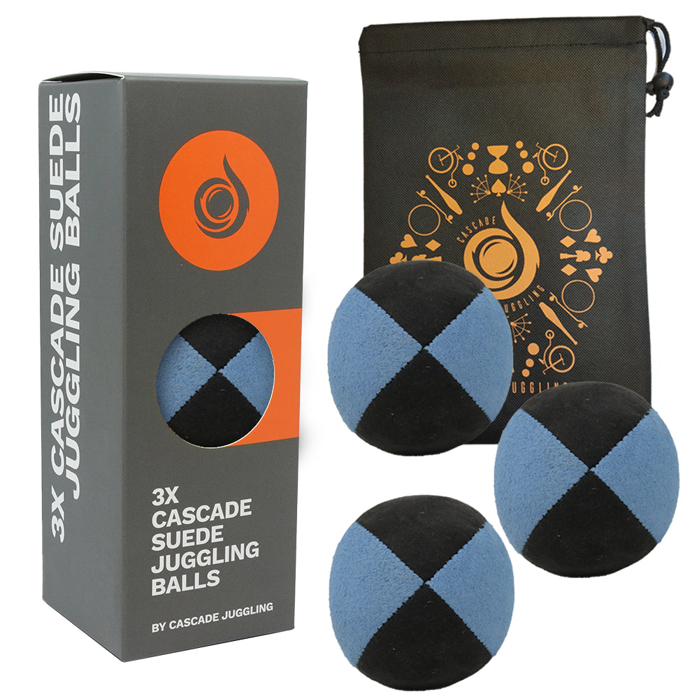 3 x Cascade Suede Juggling Ball Set | Great Beginner Juggling Set