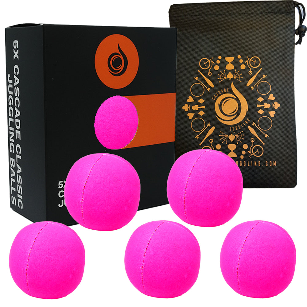 5 x Cascade Neon Classic Thud Juggling Ball Set