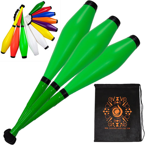 Set of 3 Juggle Dream Coloured Trainer Clubs and Bag