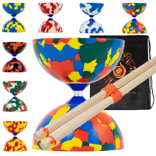 Juggle Dream Jester Diabolo Set with Wooden Handsticks and Bag