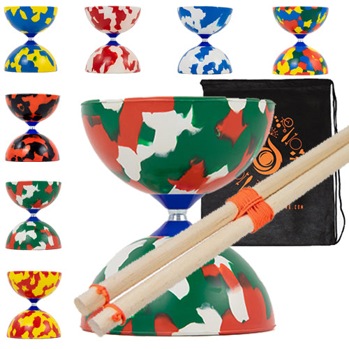 Juggle Dream Jester Diabolo Set with Wooden Handsticks and Bag