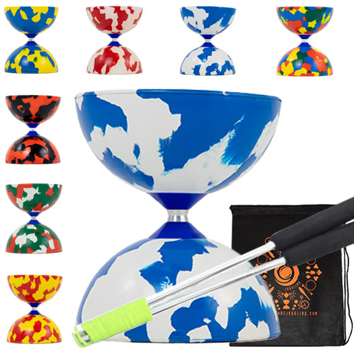 Juggle Dream Jester Diabolo Set with Aluminium Handsticks and Bag