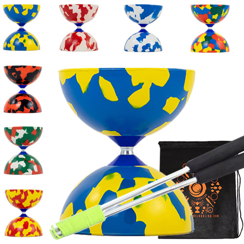 Juggle Dream Jester Diabolo Set with Aluminium Handsticks and Bag