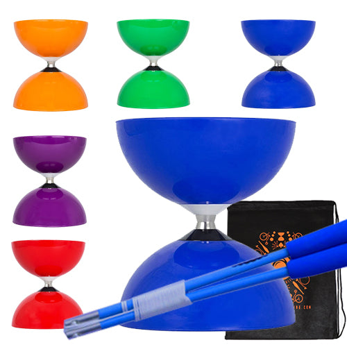 JD Big Top Bearing Diabolo with Fibreglass Handsticks and Bag