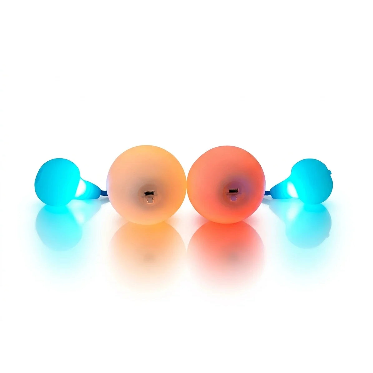 Juggle Dream Quartz Kinetic Pro LED Poi with LED Silicone Knobs