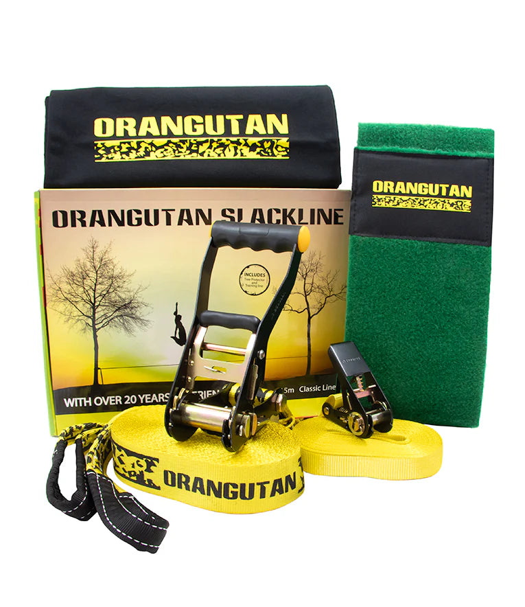 Orangutan Slackline With Tree Protector And Training Line