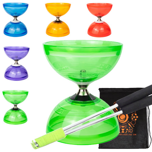 Juggle Dream Quartz Diabolo with Aluminium Handsticks