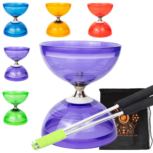 Juggle Dream Quartz Diabolo with Aluminium Handsticks