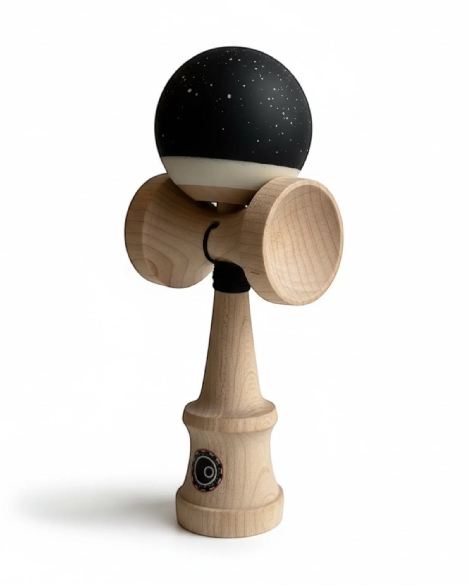 OKendama Splatter Series Full Maple - Black/White - REVO Clear
