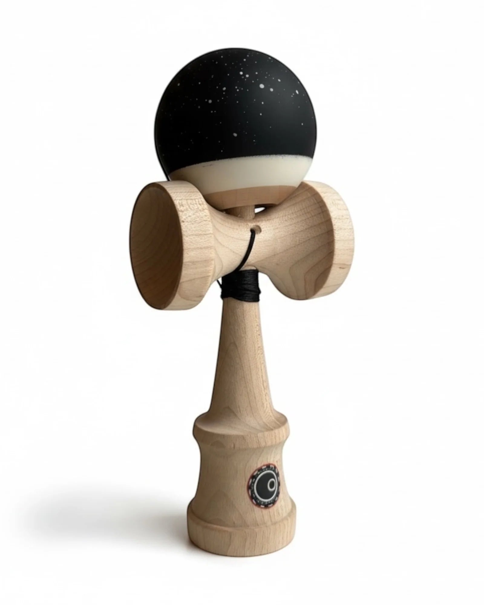 OKendama Splatter Series Full Maple - Black/White - REVO Clear