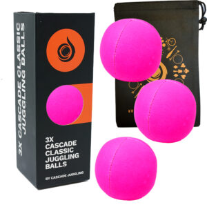 3 x Cascade Neon Classic Thud Juggling Ball Set - Image 6